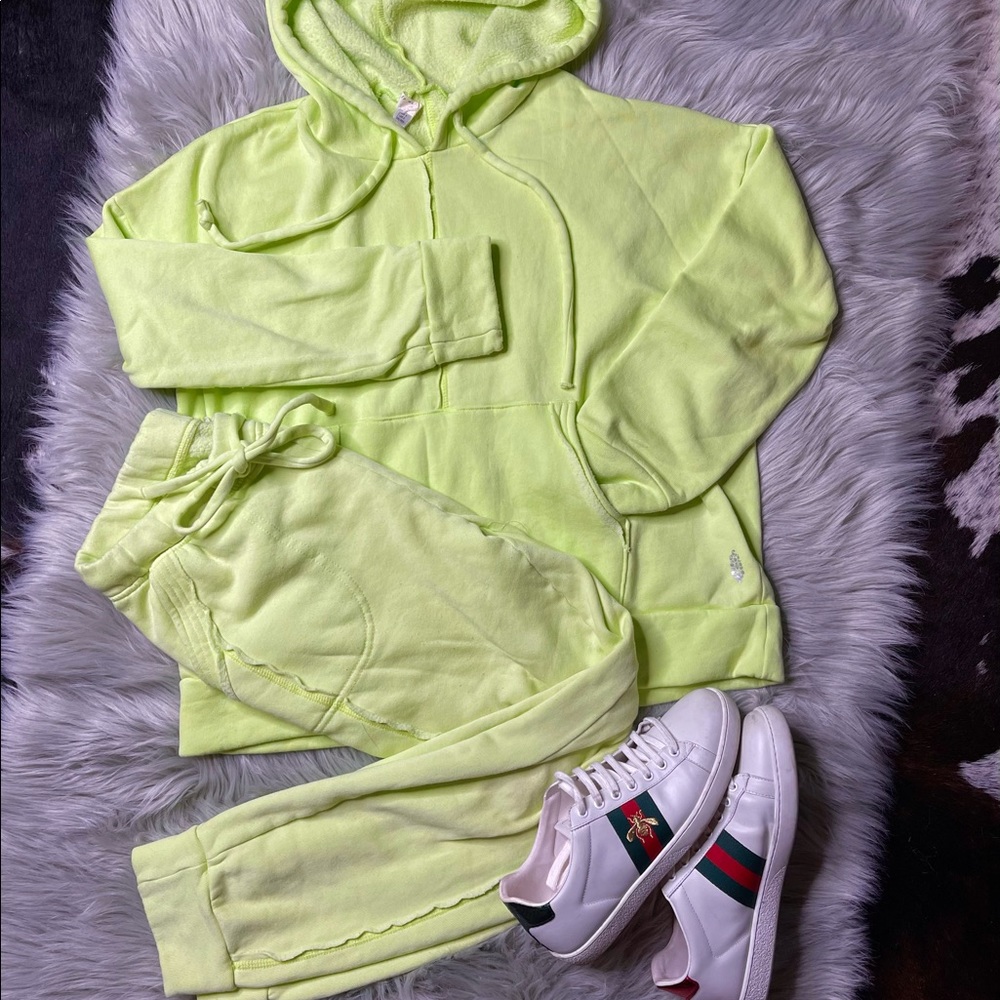 FREE PEOPLE Work It Out Lounge Hoodie Set